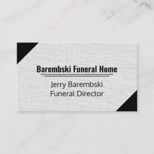 Carte De Visite Luxe Moderne Faux Texture Gris et Noir