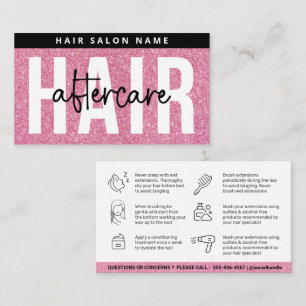 Carte De Visite Luxe Parties scintillant Prolongations de cheveux