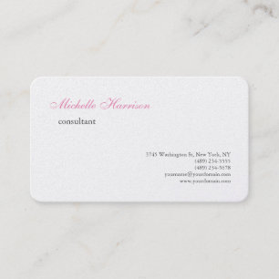 Carte De Visite Luxe Premium Pearl Plain classique Plain simple