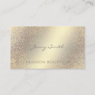 Carte De Visite Luxe professionnel et élégant en or/bronze confett