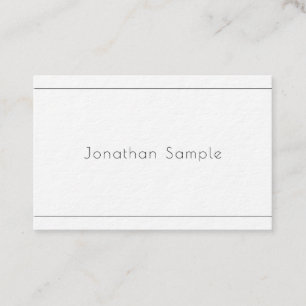 Carte De Visite Luxe professionnel moderne élégant de Minimalist