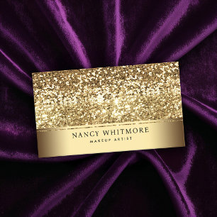 Carte De Visite Luxe Royal Gold Parties scintillant Élégant