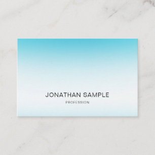 Carte De Visite Luxe simple minimaliste moderne bleu élégant à 