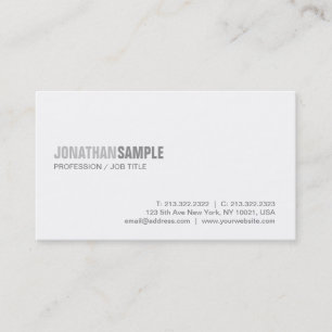 Carte De Visite Luxe simple simple graphique moderne élégant à 