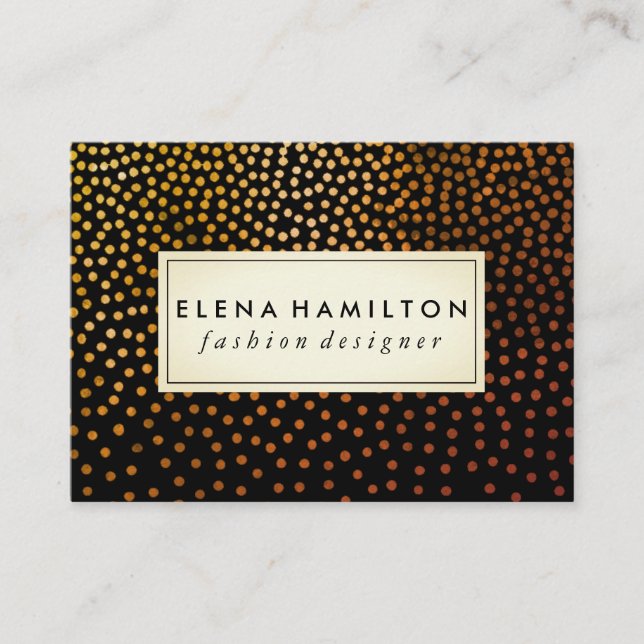 Carte De Visite Luxe Speckled Motif (Devant)