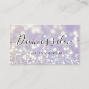 Carte de visite luxueuse cristal pastel bokeh