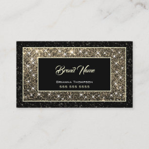 Carte De Visite Luxueuse Parties scintillant Or Étoiles chimmersiv