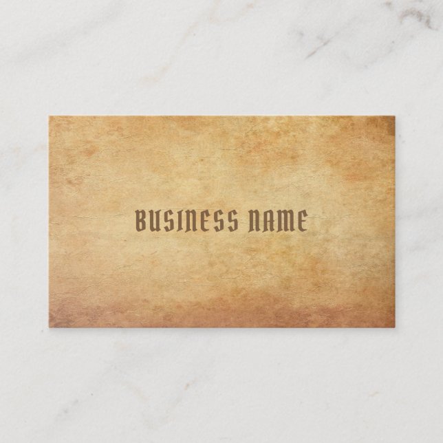 Carte De Visite Luxueux Nostalgique Vieux Papier Look Premium épai (Devant)