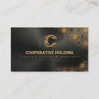 Carte De Visite Luxury Black Brushed Metal Business Card