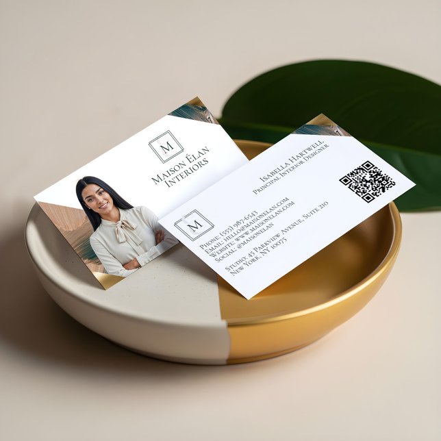 Carte De Visite Luxury Elegant Abstract Interior Designer Photo (Luxury Elegant Abstract Interior Designer Photo Business Card)