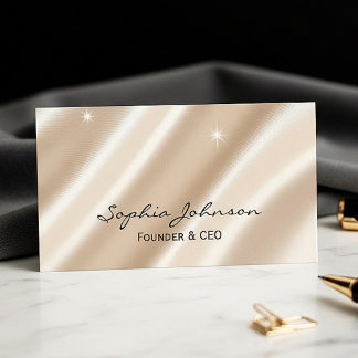 Carte De Visite Luxury Glitter Business Card – Modern and Stylish 