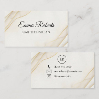 Carte De Visite Luxury Gold Elegant Business Card | Modern Minimal