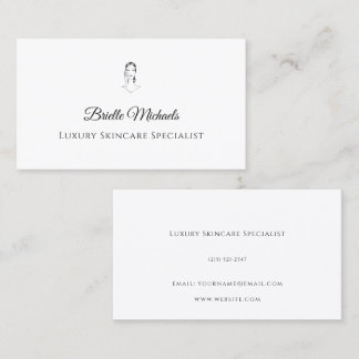 Carte De Visite Luxury Skincare Specialist Minimal Elegant
