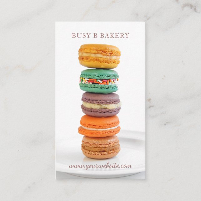 Carte De Visite Macarons (Devant)