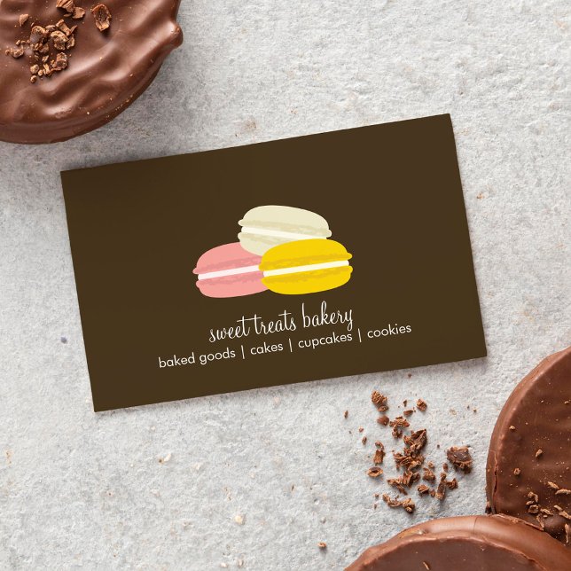 Carte De Visite Macarons français (Créateur téléchargé)