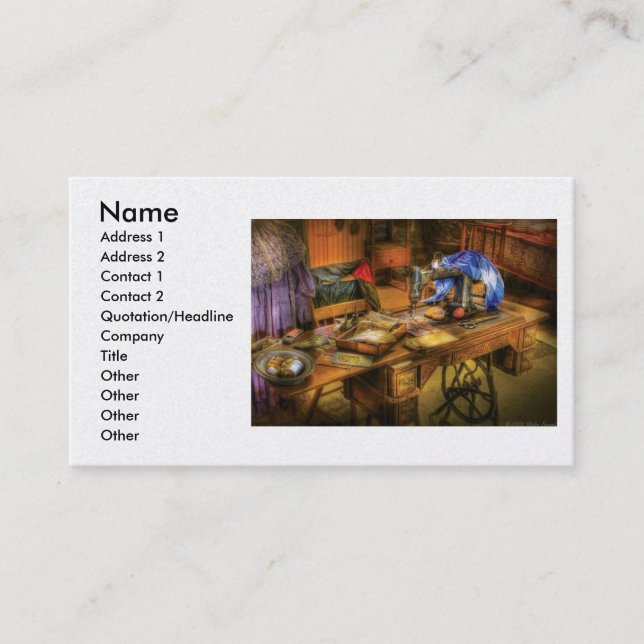 Carte De Visite Machine à coudre - machine à coudre IV (Devant)