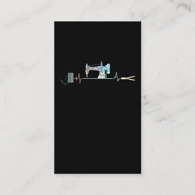 Carte De Visite Machine à coudre Quilting Heartbeat (Devant)