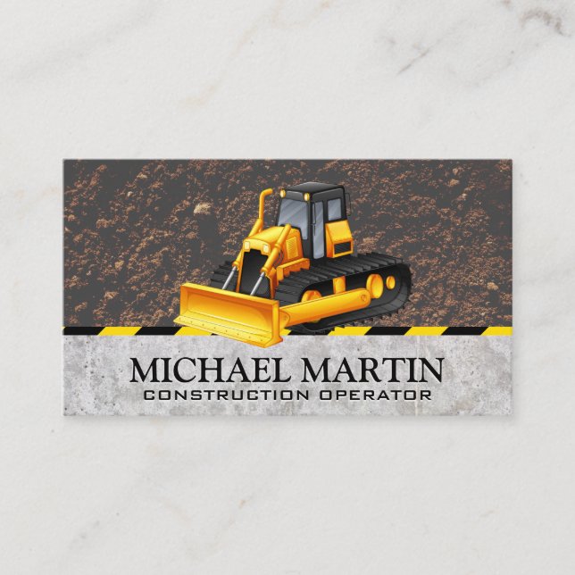 Carte De Visite Machines de construction | Excavateur (Devant)