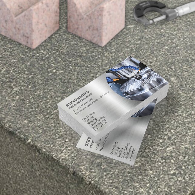 Carte De Visite Machines et métaux (Créateur téléchargé)