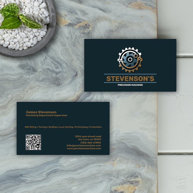 Carte De Visite Machines et métaux (Créateur téléchargé)