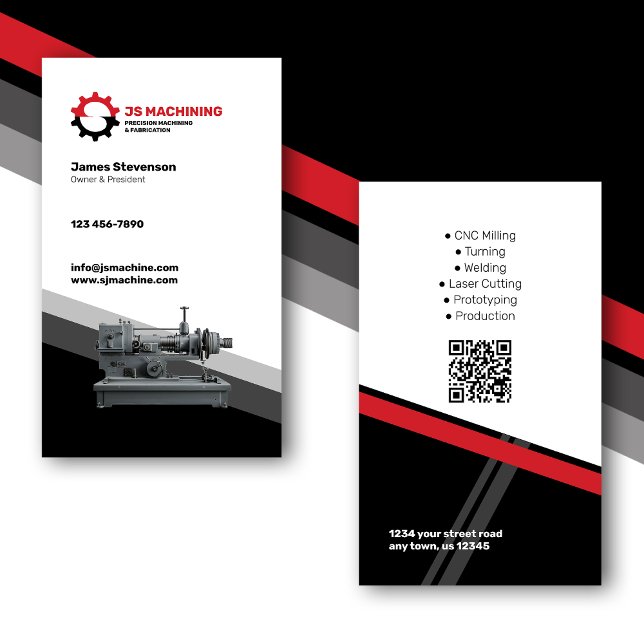 Carte De Visite Machines et métaux (Créateur téléchargé)