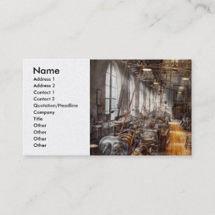 Carte De Visite Machiniste - accueil à l'atelier