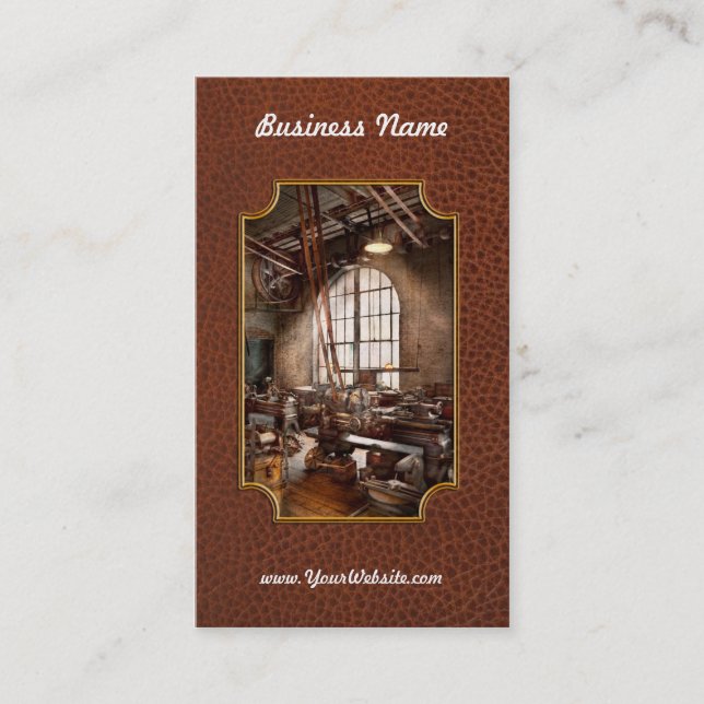 Carte De Visite Machiniste - j'aime de grands outils (Devant)