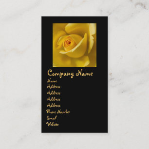 Carte De Visite Macro rose jaune