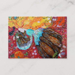 Carte De Visite Madame de nature et les saisons de l'année