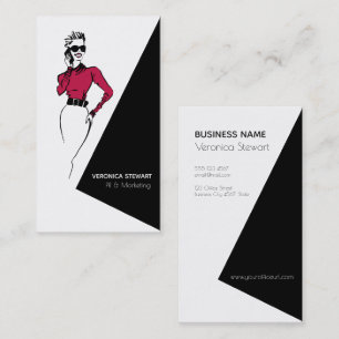 Carte De Visite Madame Illustration Office d'affaires