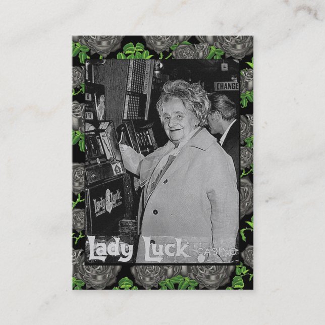 Carte De Visite Madame Luck (Devant)