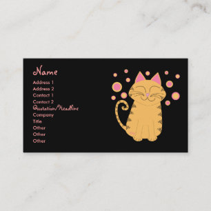Carte De Visite Madame raisonnable de chat de Purrfectly
