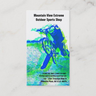 Carte De Visite Magasin de bicyclette ou magasin de sports en