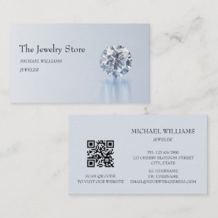 Carte De Visite Magasin de bijouterie de luxe Diamonds