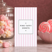 Magasin de Bonbons aux Rayures Roses Rétro