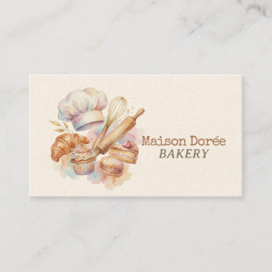 Carte De Visite Magasin de Boulangerie Pâtissier Dessert Sucreries