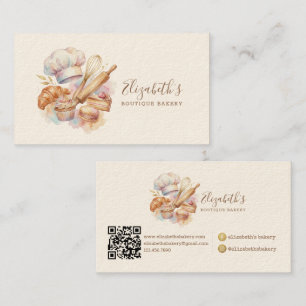 Carte De Visite Magasin de Boulangerie Pâtissier Dessert Sucreries