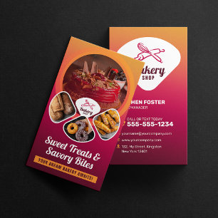 Carte De Visite Magasin de boulangerie Professionnelle Douceur Tra