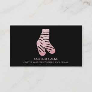 Carte De Visite Magasin de chaussettes Rose Gold