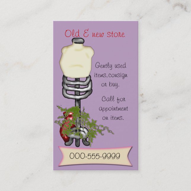 Carte De Visite magasin de dépôt (Devant)