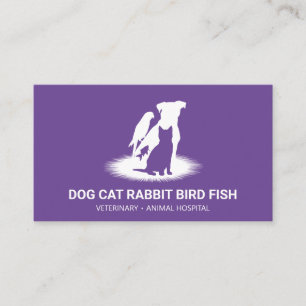 Carte De Visite Magasin de luxe pour animaux de compagnie Purple p