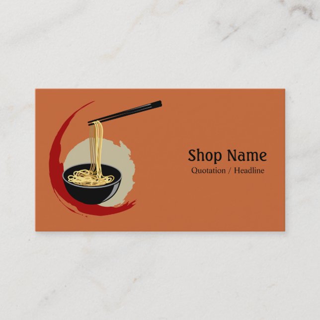 Carte De Visite Magasin de nouille (Devant)
