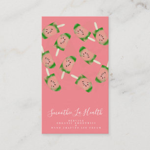 Carte De Visite Magasin de smoothie au lait amusant, fruits et crè