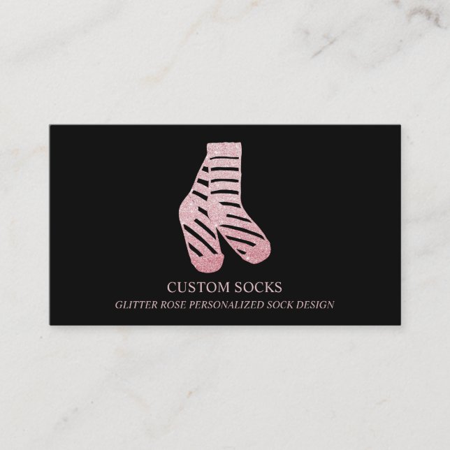 Carte De Visite Magasin de stock Rose Gold (Devant)