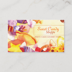 Carte De Visite Magasin de sucreries colorées