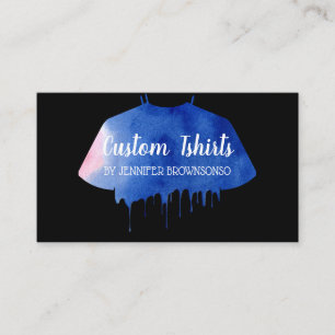 Carte De Visite Magasin de vêtements de tenue de chemise goutte ro