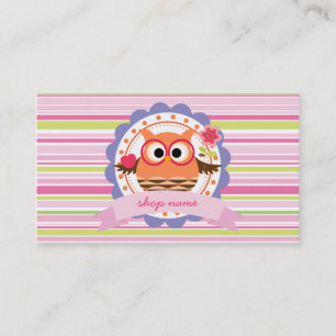 Carte De Visite Magasin personnalisé par motif mignon moderne de