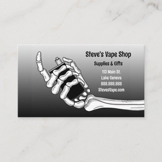 Carte De Visite Magasin Vape (Devant)