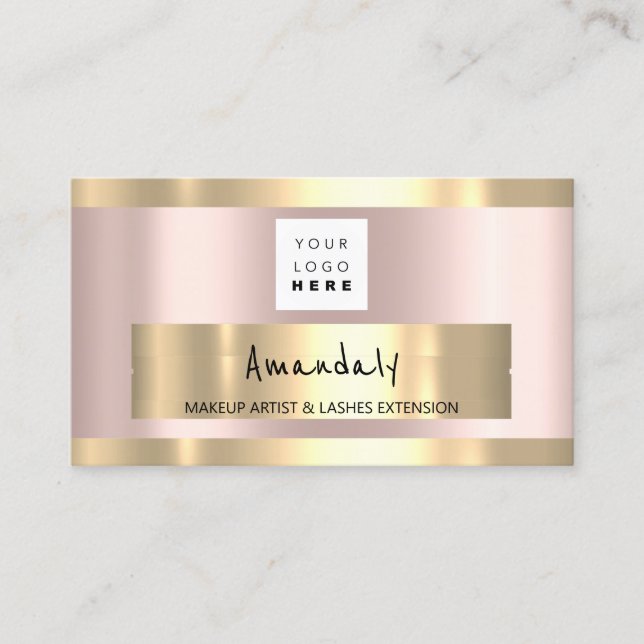 Carte De Visite Magasinez QR CODE Logo rose (Devant)