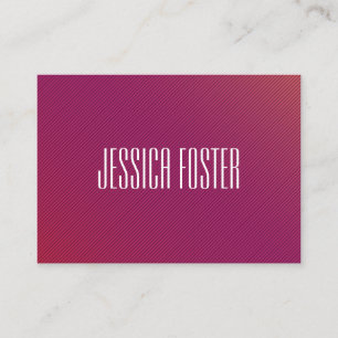 Carte De Visite Magenta chic minimaliste